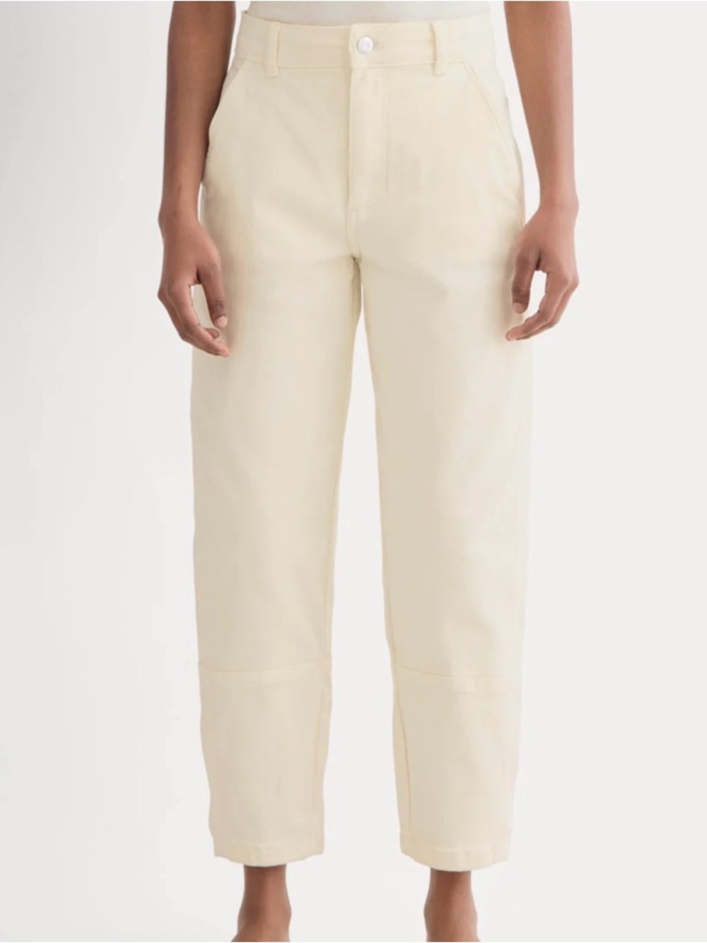 Everlane barrel utility pant in bone size 00